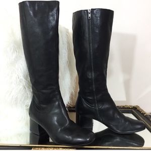 Born Avala Leather Riding Boot Black 10